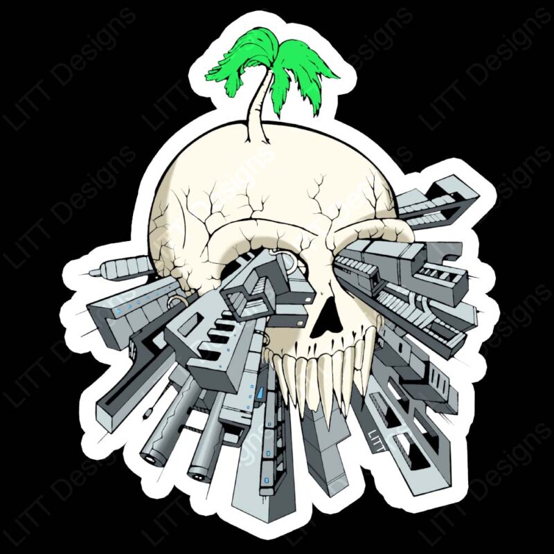 Skull Sticker