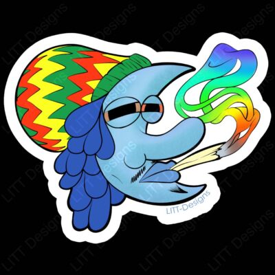 Rastamoon Vinyl Sticker