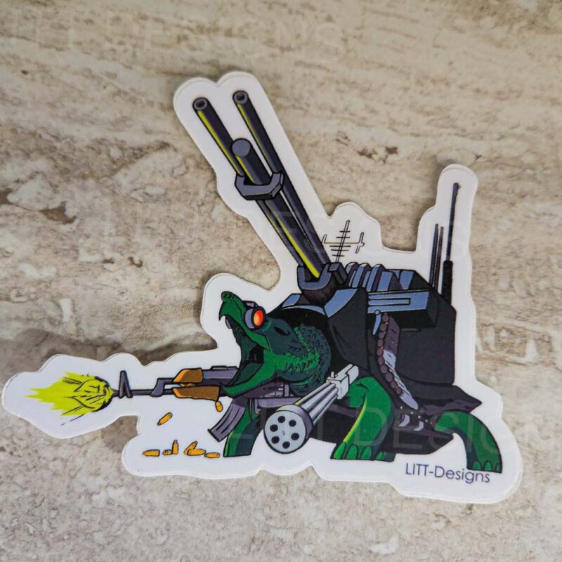 Turret Turtle Sticker Photo