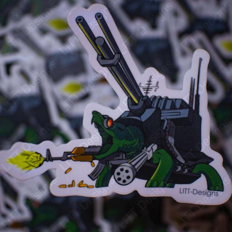 Turret Turtle Sticker Stack