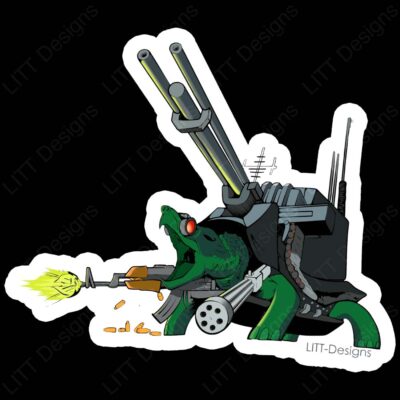 Turret Turtle Vinyl Sticker