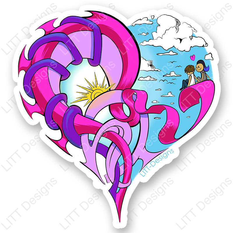 Heart Sticker LITT Designs