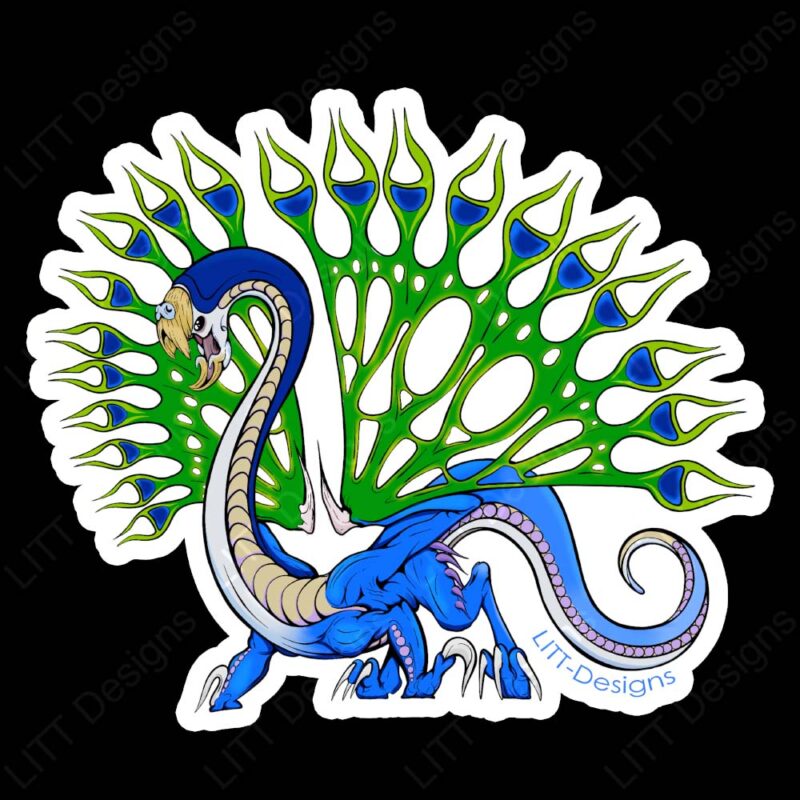 Peacock Sticker