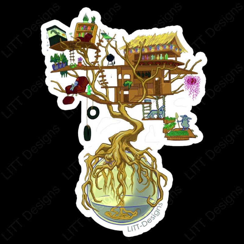 Treehouse Sticker