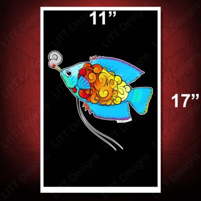 Pufferfish Gourami 11x17 Print