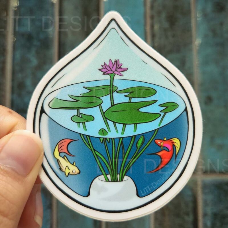 Teardrop Sticker - Image 3