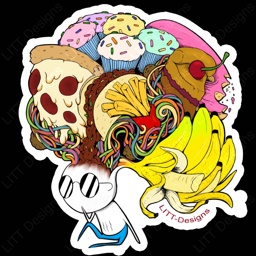 Muncher Foodie Vinyl Sticker