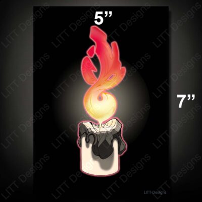 Candle Flame 5x7 Print