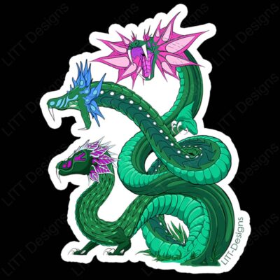 Dragon Vine Vinyl Sticker