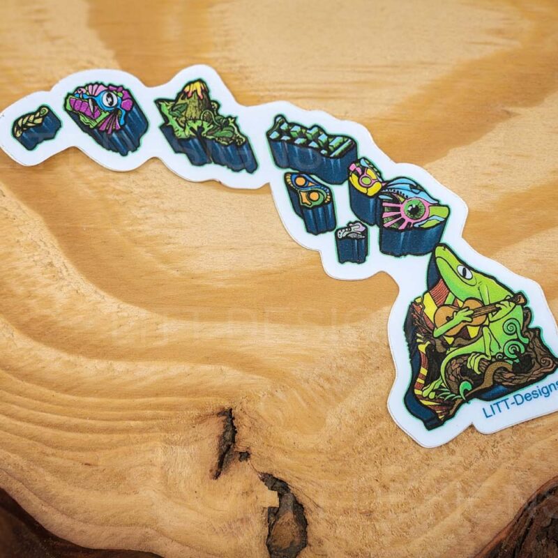 Hawaiian Islands Sticker Photo