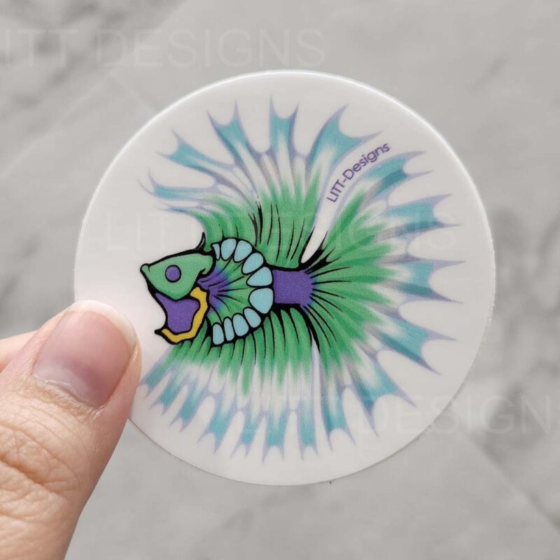 Blue Betta Sticker Photo