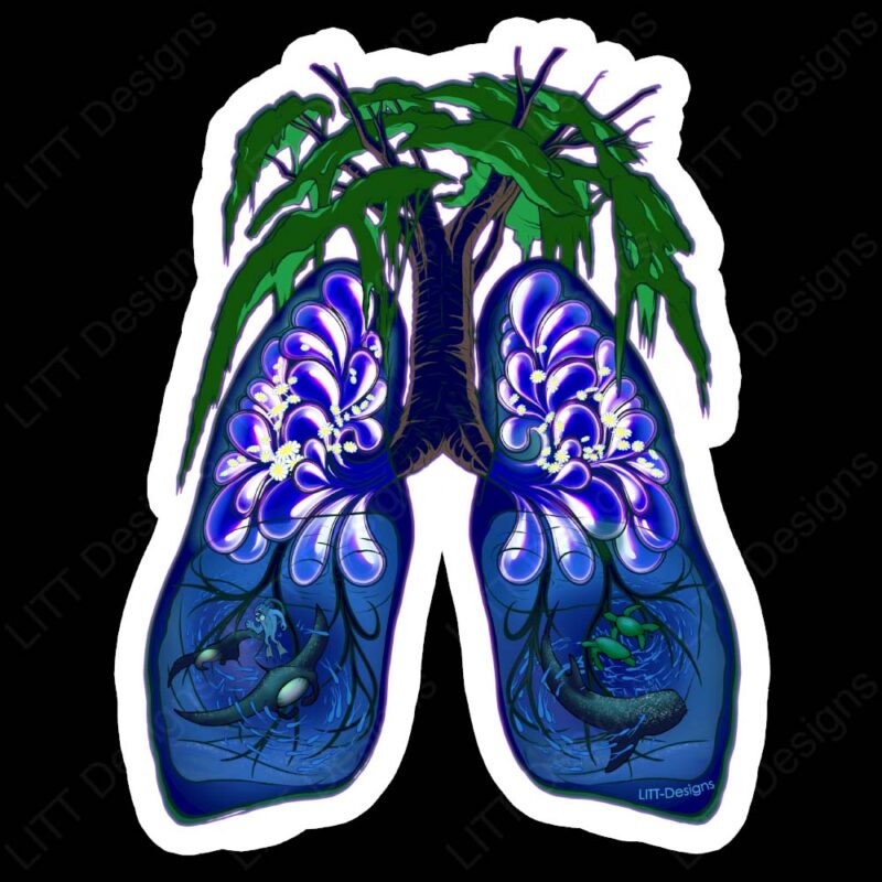 Lungs of Life Vinyl Sticker