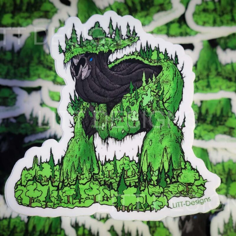 Mountain Dragon Sticker Stack