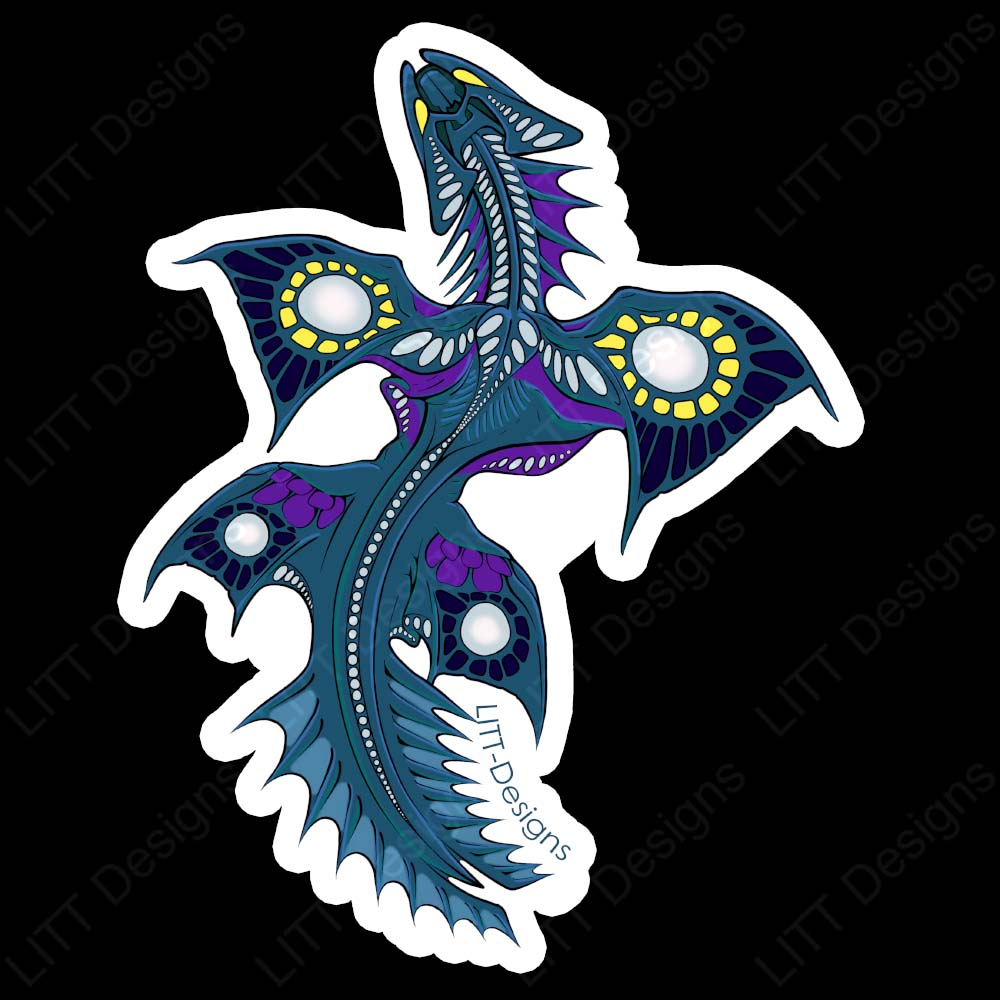 Nessy Dragon Vinyl Sticker