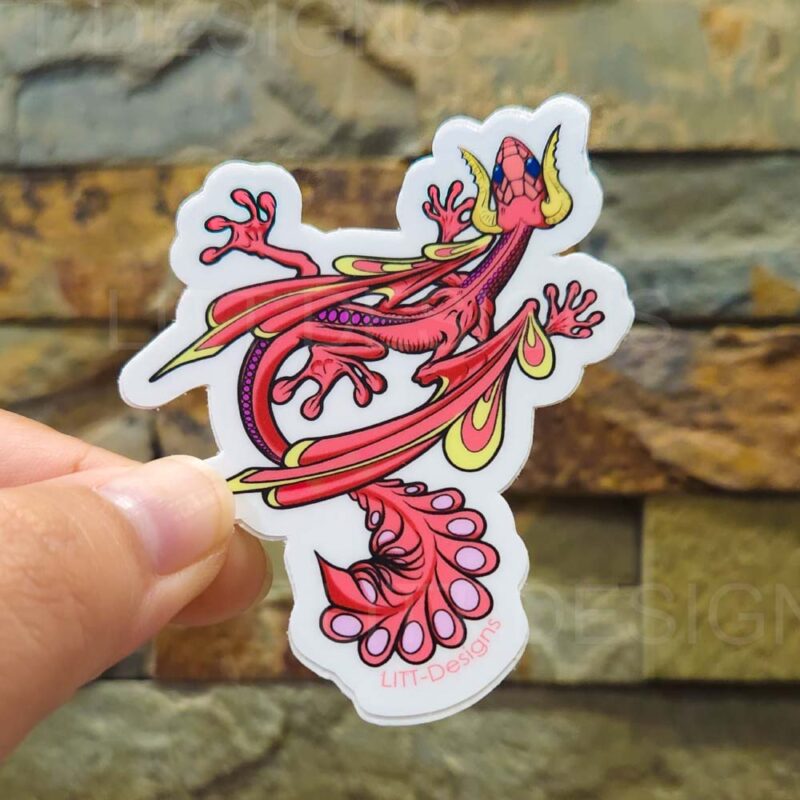 Gecko Dragon Sticker Photo