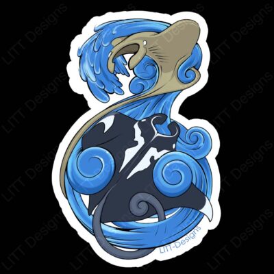 Manta Rays Vinyl Sticker