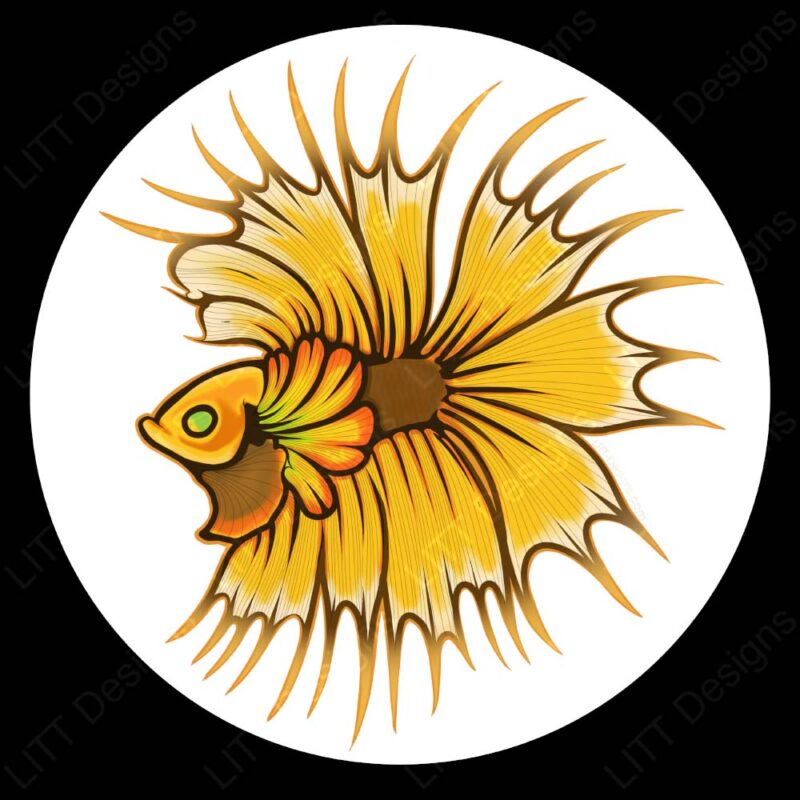 Daisy Betta Vinyl Sticker