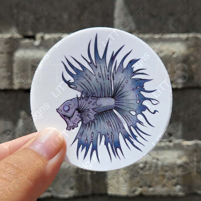 Zombie Betta Sticker Photo